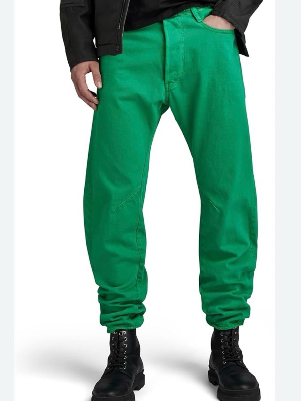G-Star RAW Arc 3D Jeans Mens 32x34 Green Green Denim Slim Tapered Button Fly‎